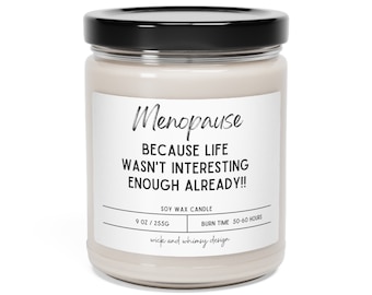 Menopause Scented Candle: Hilarious Soy Wax Gift