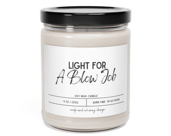 Soy Wax Scented Candle: Adult Humor Gift