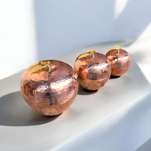 Handmade Copper Spice Jar, Copper Spice Jar, Copper Canister Set, Traditional Copper Kitchen Storage, Kitchen Decor, Housewarming Gift