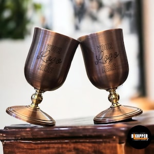 Custom No Handle Wine Mug, Hammered Pure Copper Cup, Handmade Copper Glass for Bar, Antique Tumbler with Handless, Hand Carved Cup