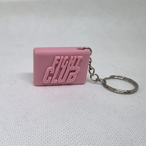 Fight club inspired soap keychain, movie, gift,