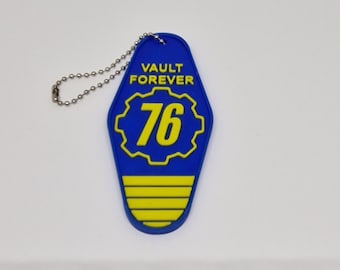 Fallout inspired keychain Vault 76