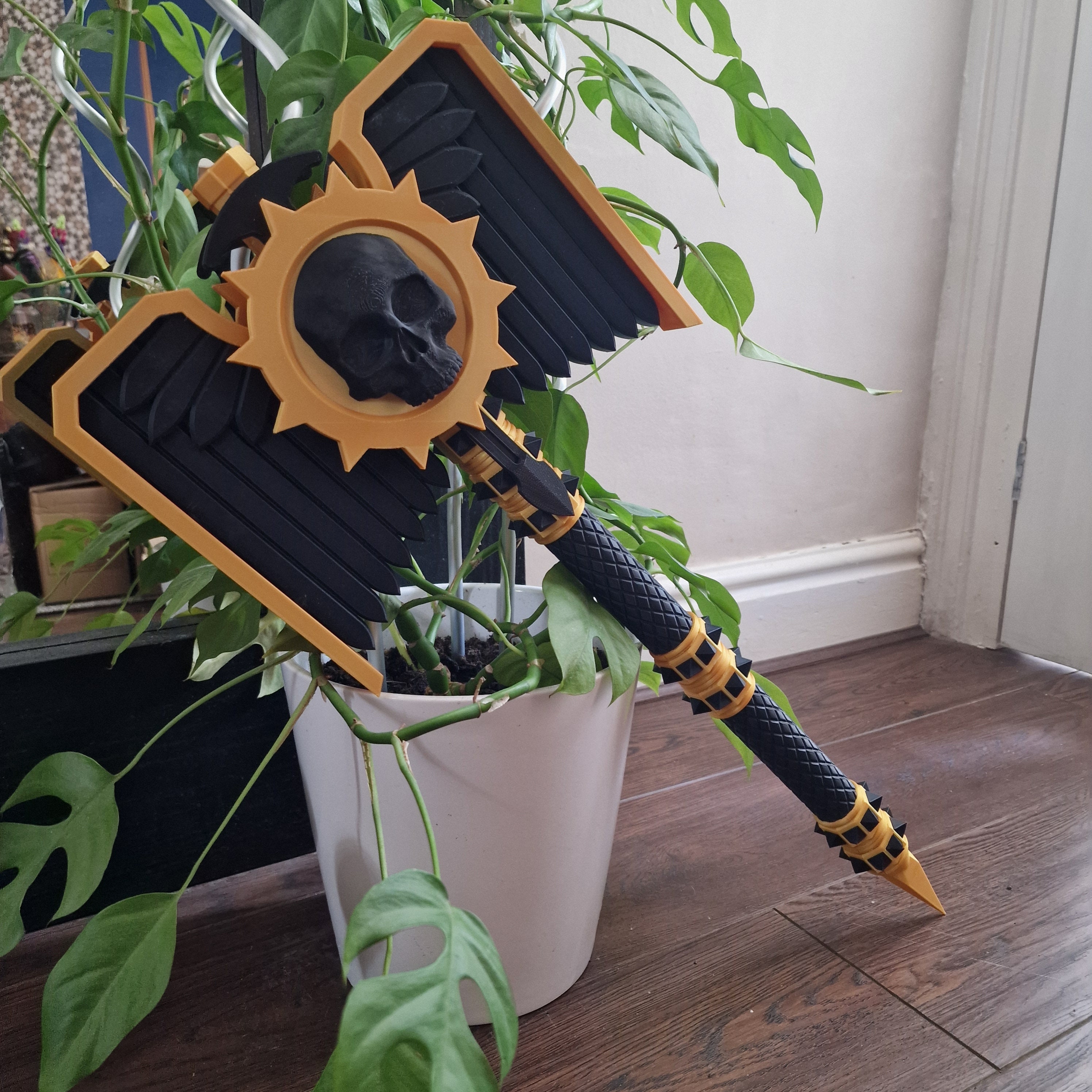 Warhammer 40k Crozius Arcanum 3D Printed Kit Axe/mace - Cosplay