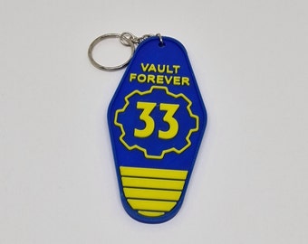 Fallout inspired keychain Vault 33