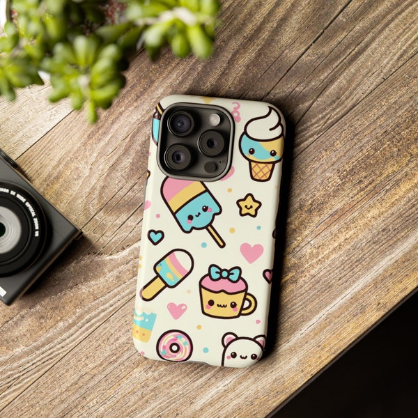 Kawaii Phone Case Cute Protective Cover iPhone Kawaii Accessory Samsung Galaxy Cute Case Google Pixel Durable Case Chic Tech Protection