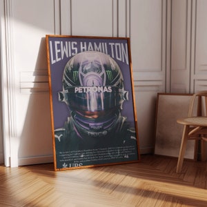 Lewis Hamilton Poster | Formula 1 Print