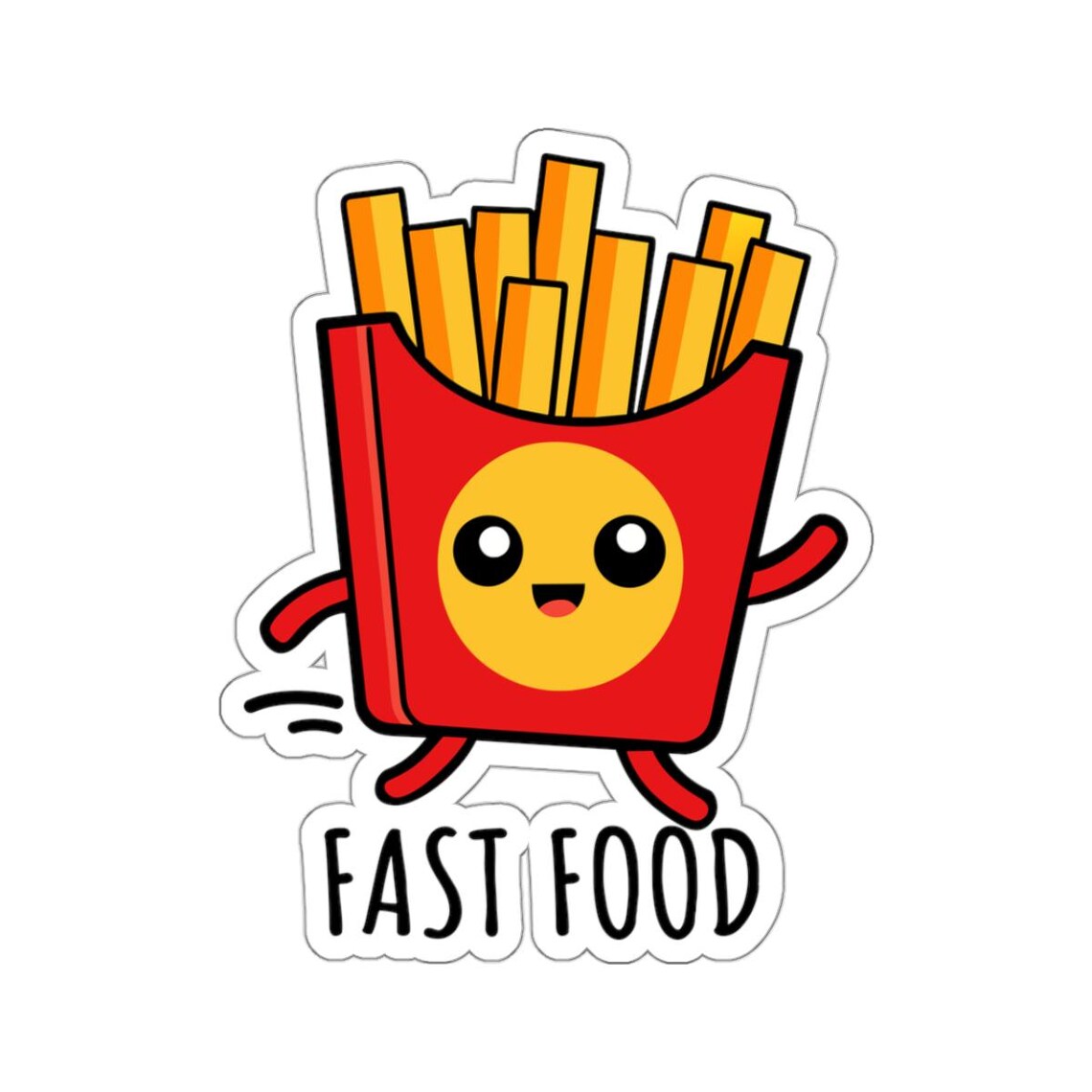 thumbnail interactive-video image 1 of French Fries Decal 14" – Fresh Cut Concession – Food Truck Restaurant Sticker – Vinyl 1 of 2