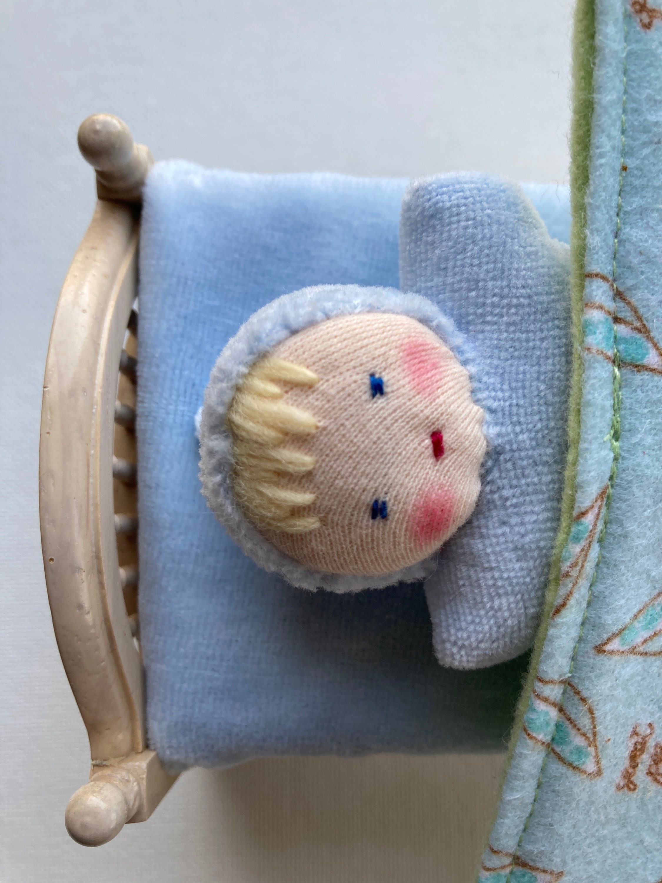 Soft cloth doll for imaginative play and cuddles. blue eyed boy 18\u201d Waldorf inspired little blonde