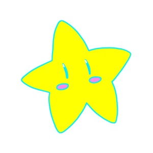 Niedlicher Sternaufkleber