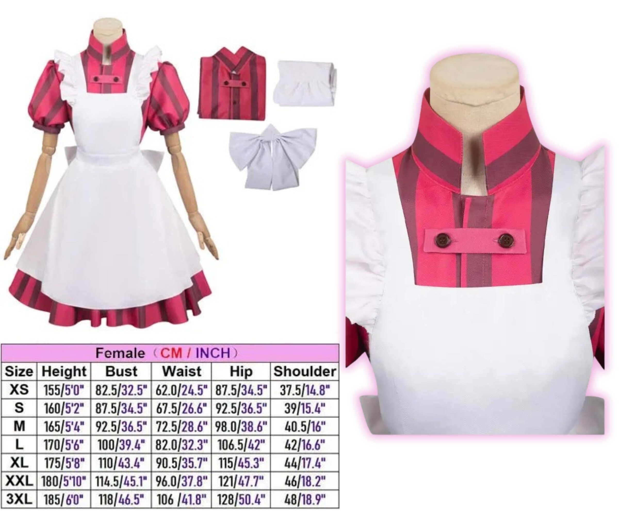 Kiriko the Boy and the Heron Cosplay Maid Dresses Costume Etsy Australia