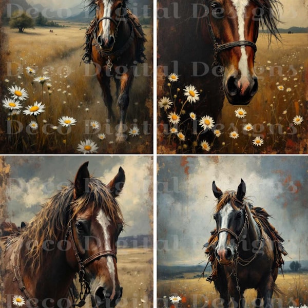 A4 Rice Paper Horse
