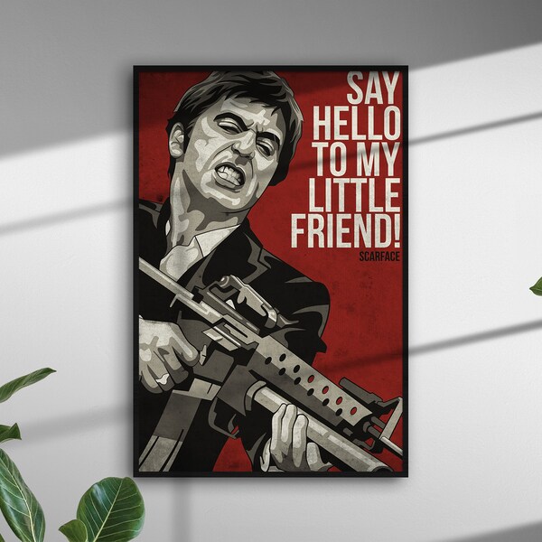 Scarface Poster | Movie Poster | Room Decor | Wall Decor | TV Decor | Poster Gift