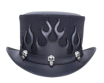 スチームパンク ブラック ハット アメリカ製 レア　希少　コスプレ　レザー スチームパンク ブラック ハット アメリカ製 レア 希少 コスプレ レザー