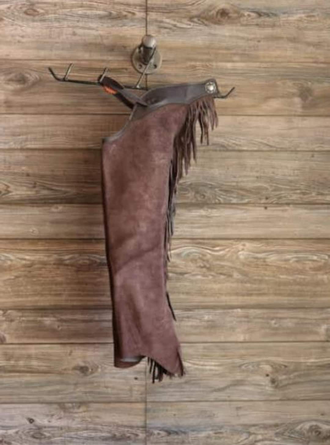 Cuissardes Western à Franges - Taille XL - Marron Synthétique - Équitation