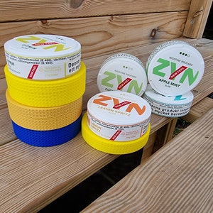 Pillow Puck - Zyn Pouch Container - Nicotine Holder -  Screw Container for Nicotine