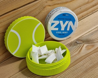 Pouch Keeper - Zyn Pouch Container - Tennis Edition - Nicotine Holder -  Screw Container for Nicotine