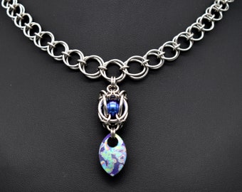 Mermaid's Lantern Chainmaille Necklace