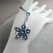 Blue and Silver Round Celtic Visions Key Chain