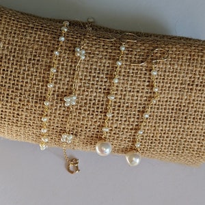 Pearl Bracelet // Dainty Pearl Bracelet // Bridal Pearl Bracelet // Best Gifts For Her // June's birthstone: pearl image 6