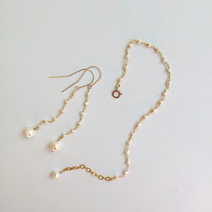 Pearl Bracelet // Dainty Pearl Bracelet // Bridal Pearl Bracelet // Best Gifts For Her // June's birthstone: pearl image 4