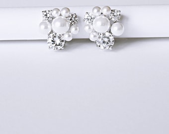 Cocktail Earrings Pearl Clip Earrings Non Pierced Pearl Earrings Uncommon Goods Sustainable Design Best Gifts For Her Eco Friendly Jewelry