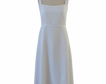 Tencel Midi Dress | Simple Wedding Dresses | Summer  Dress | Cocktail Dress | Tea Length  Dresses | Eco-Friendly Clothing