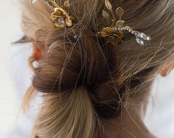 Bruidsrozen Haarspelden Cocktail Haaraccessoires Hoofddeksel Bloemen Haarspelden Duurzaam Ethisch gemaakt