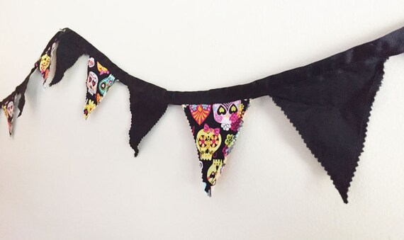 Day Of The Dead Bunting Dia De Los Muertos Banner Etsy
