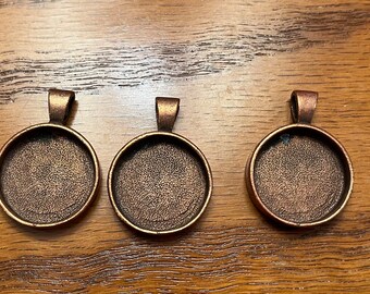 Copper Pendant Lot- Resin Crafts