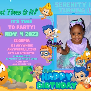 Bubble Guppies Digitale Einladung