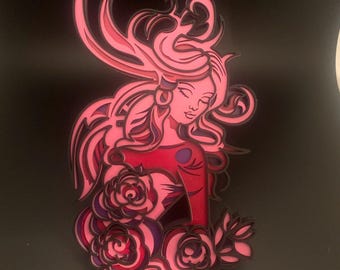 手で作られ、描かれた多層妖精