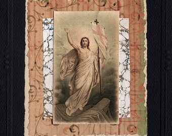 Condolencia tarjeta Collage vidas para Jesús