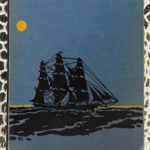 Writing Journal Travel Journal Book Diary Unlined Paper Vintage Book Ship Schooner