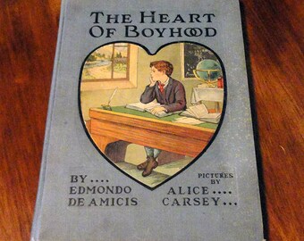 Photo Album or Scrapbook from vintage book HEART OF BOYHOOD