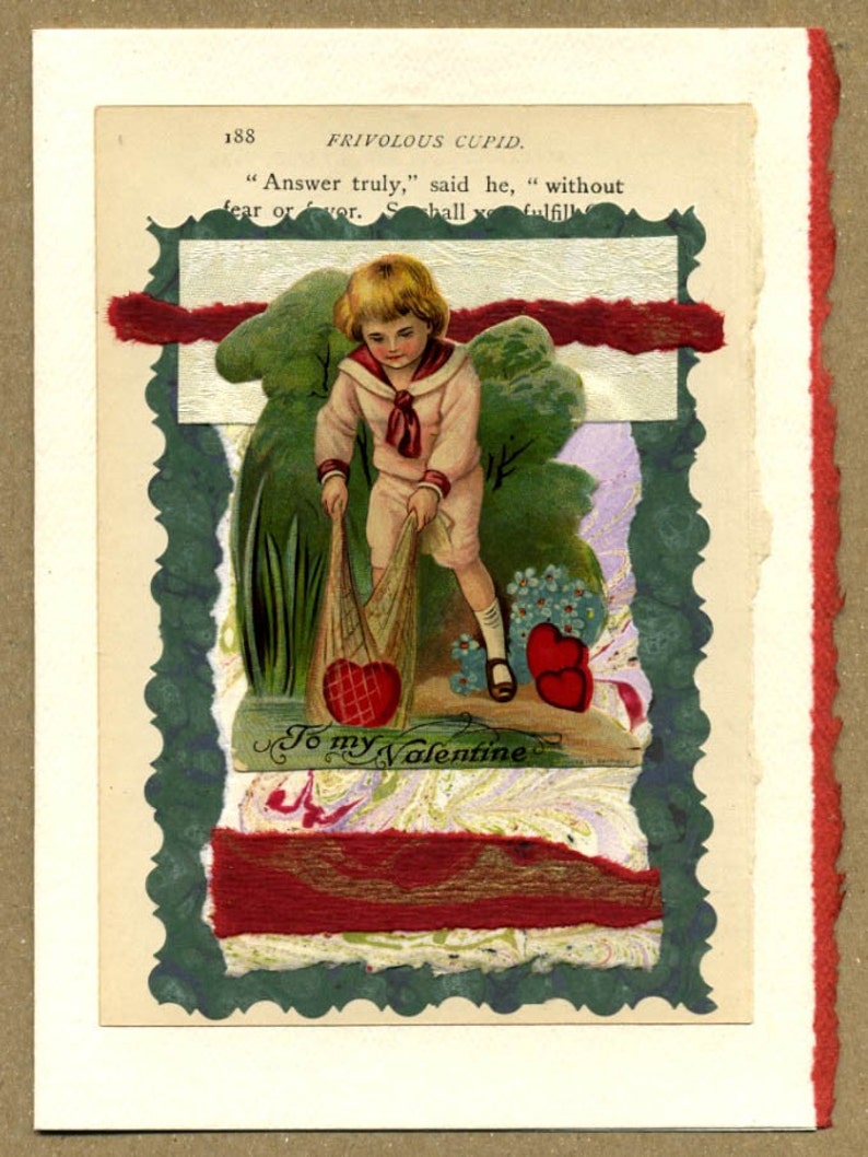 Answer Truly Frivolous Cupid Collage Card image 1