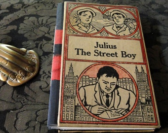 Horatio Alger Julius Street Boy Handbound Concertina Journal