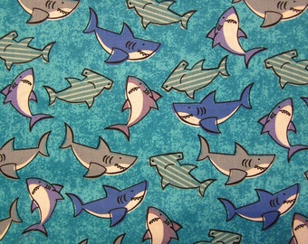 SHARK WEEK - knitting needle case - knitting needle organizer - circular knitting needle case - 36 pockets