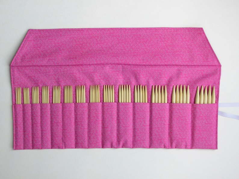 Double pointed knitting needle case organizer crochet Etsy
