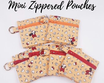 Small Zipper Pouch | Stand Up Pouch | Medicine Holder | Jewelry Holder | Mini Travel Pouch | Kawaii Pouch  | Small Organizer Pouch