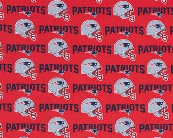 Pre-Cut/Pre-Washed NFL New England Patriots Cotton Fabric with minor crazing lines - 22" x 57" - Clearance - Bargain Fabric - Sale Item