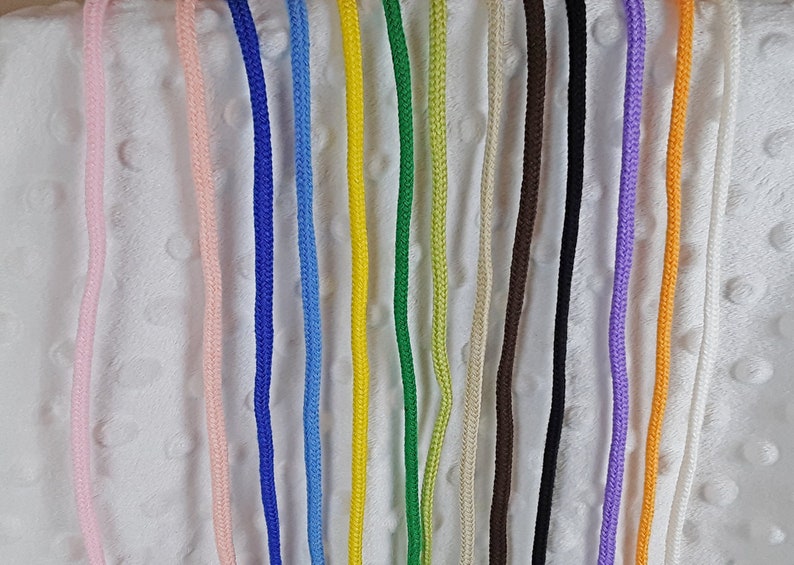 High Quality Acrylic Drawcord by the yard...Many Colors to choose from... 1/4 Drawstring...Round Braided Drawstring... image 3