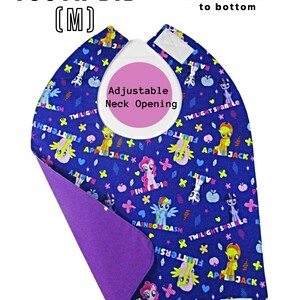 TEEN BIB Clothing Protector 21&quot;H x 15.5&quot;W | Youth Large Special Needs Bib | 100% Cotton Soft Bib | Feeding, Crafting, Drooling