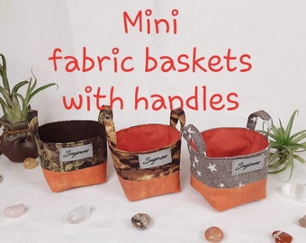 READY TO GIFT. Mini Fabric Box with Handles | Build Your Own Gift | Small Fabric Gift Basket with Handles | Ready to Ship in 24 hours!!