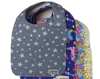 | BIB BÉBÉ | de bavoir pour tout-petits Bavoir pour baby-| Dossard pour enfants | Bavoir absorbant doux 100% coton | Protecteur de vêtements | Alimentation, artisanat, bave