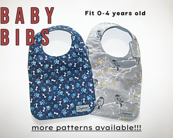 BABY BIB | Toddler Bib | Bib for Baby | Bib for Kids | High Quality 100% Cotton Soft Absorbent Bib | Feeding, Crafting, Drooling