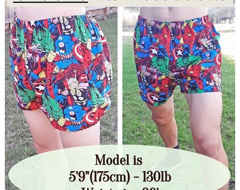 Short d'été adulte | Short unisexe | Bloomers adultes | Couvre-couches bébé | ABDL | Vêtements de détente | Cadeau pour lui | Cadeau pour elle | Cadeau Unique