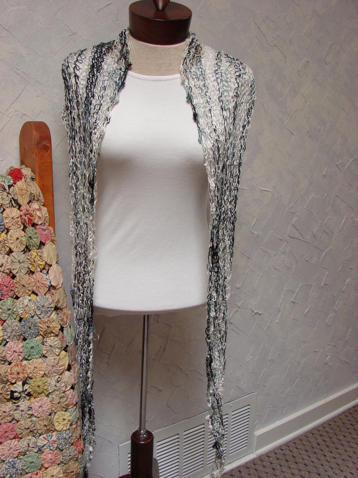 Pattern for Hand Knit Shawl Knit at a Loose Gauge for a Etsy