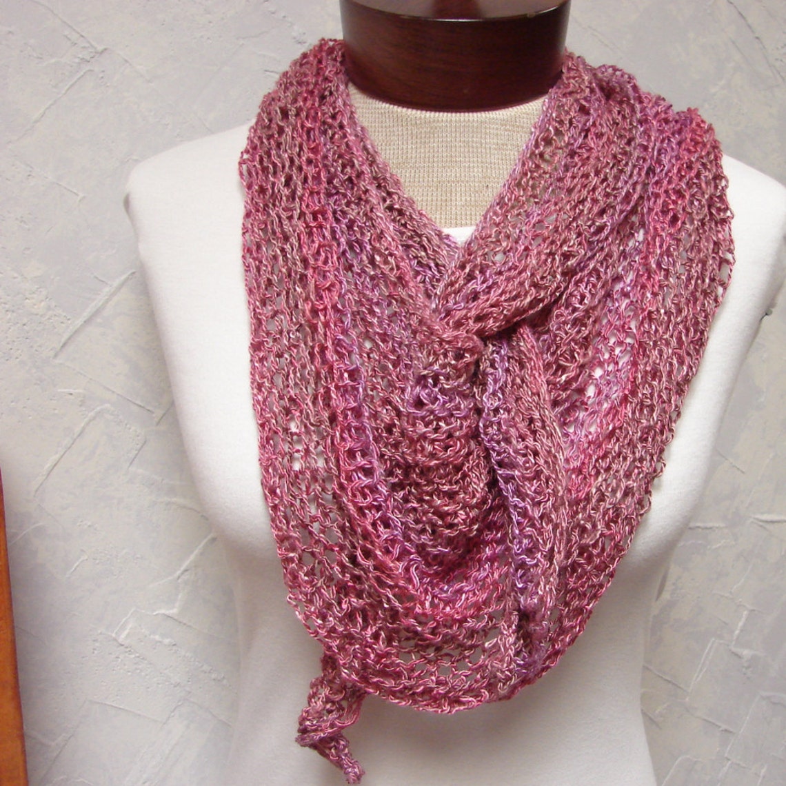 Pattern for Hand Knit Shawl Knit at a Loose Gauge for a Etsy