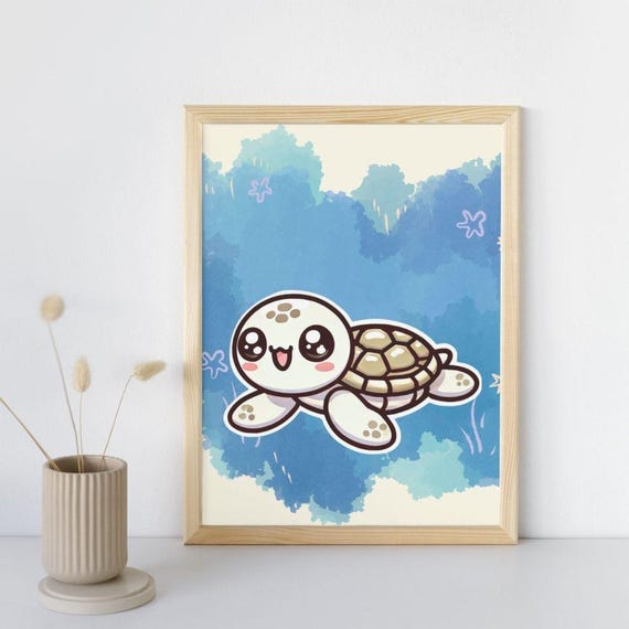Wall Art Turtle Themed Baby Room Ocean Nursery Wall Art Sea Turtle