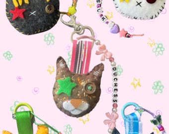 Custom Handmade Felt Pet Keychain